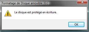 الحل لمشكلة "Le disque est protégé en écriture" أثناء فرمطة كارت ميموري أو Clé usb 717061994
