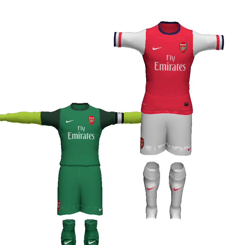 Arsenal 12-13 Home & GK Shirts By Ahmed Naglah 123892259