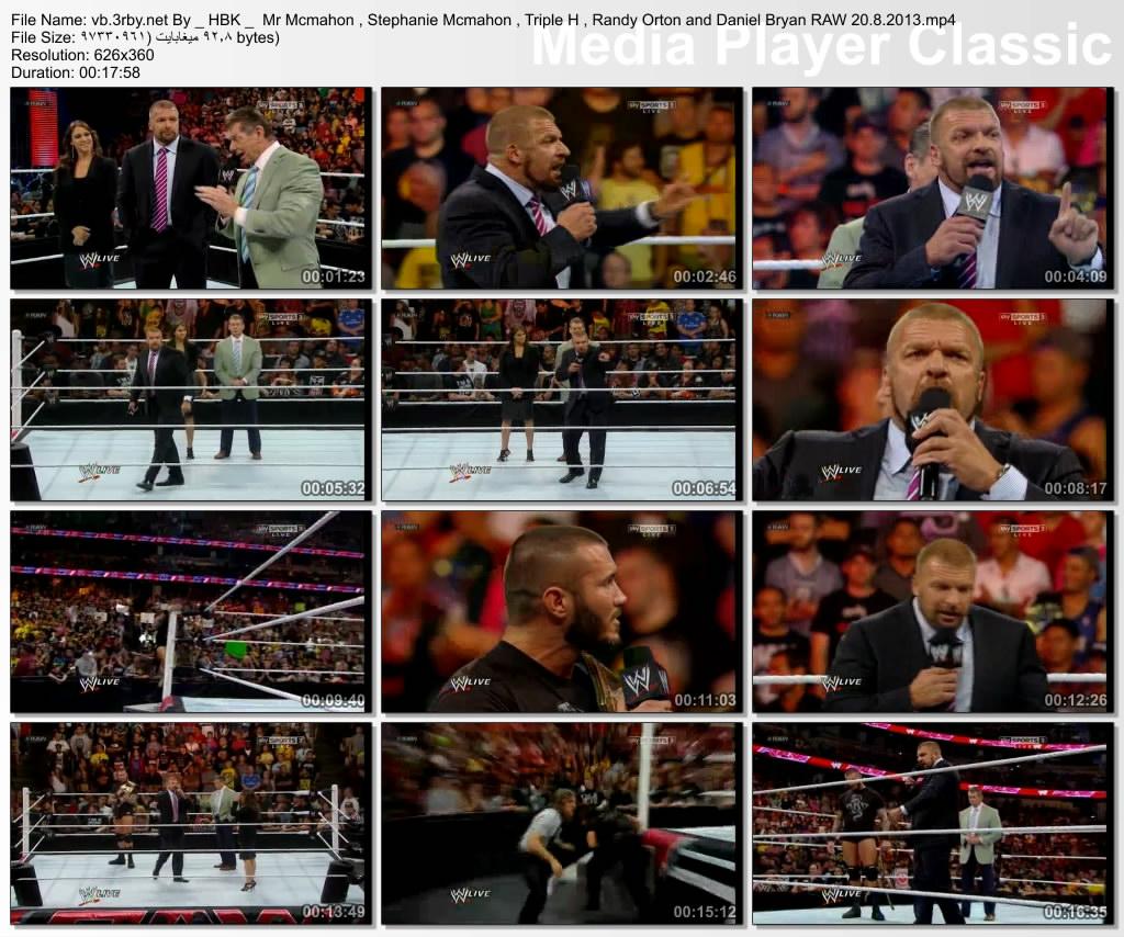 Mr Mcmahon , Stephanie Mcmahon , Triple H , Randy Orton and Daniel Bryan RAW 20.8.2013. 940192862