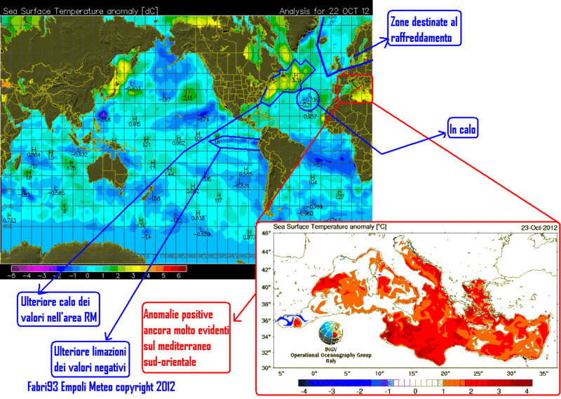 Il vortice polare è disturbato (E' l'ora del nostro tardo autunno di transizione).... Sst-anom-22-ottobre-2012