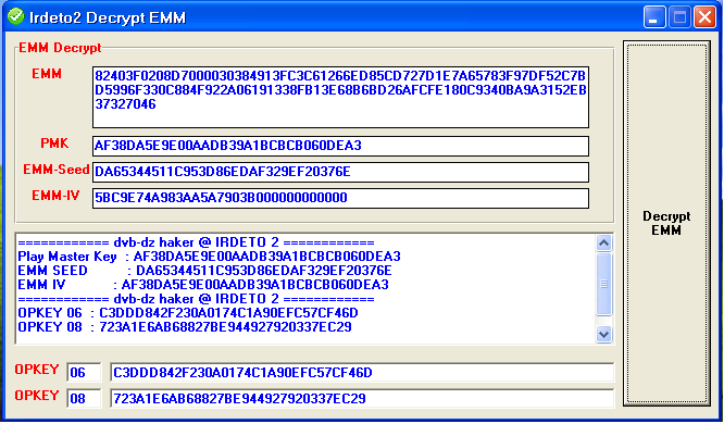  برنامج فك تشفير EMM لنظام Irdeto 2 مفتوح المصدر - vb6 - 541305153