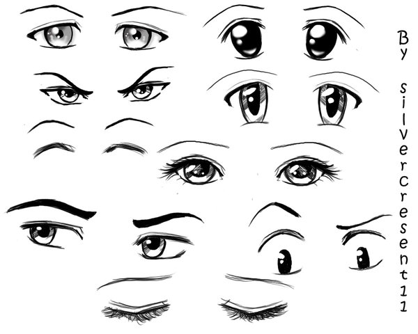 اكبر مجموعة صور لتعلم رسم عيون الانمي 495781556