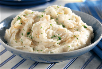 البطاطس المهروسة بالثوم Mashed-potatoes-garlic