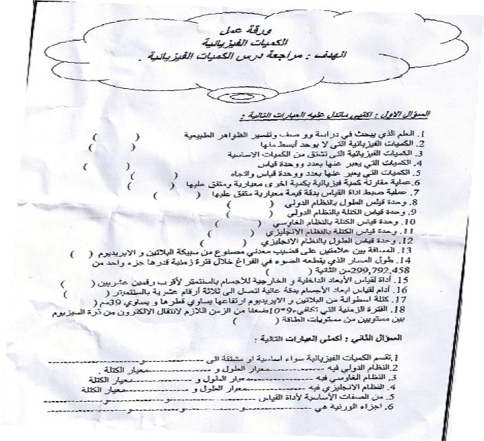 ورقة عمل في الكيمياء..اعداد المعلمة منى 197960892