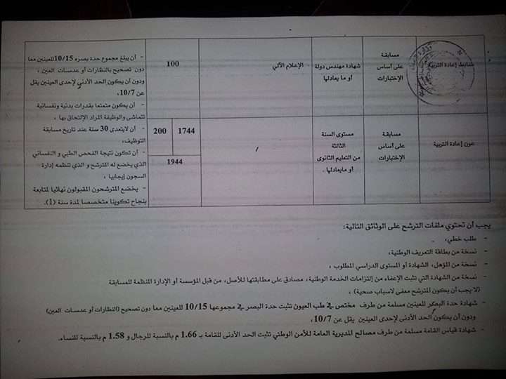 توظيف ظباط و اعوان اعادة التربية 459618388