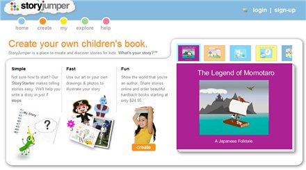 Sitios web para crear y leer libros infantiles Storyjumper