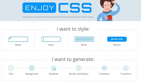 enjoycss, un editor online para generar código CSS3 Imagen35-600x360