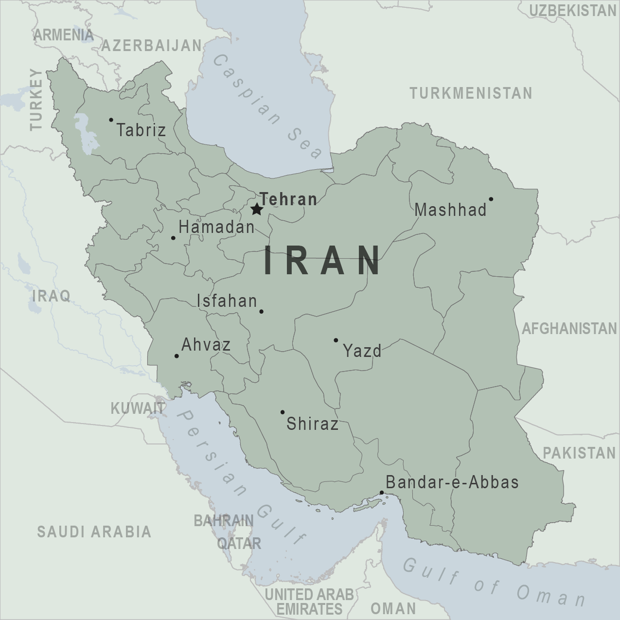 Iran - the real target Map-iran