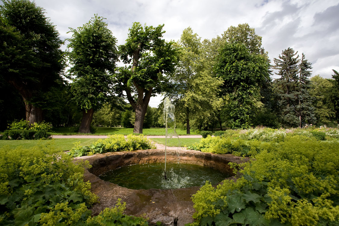 Der Brunnen im Park Parkbrunnen