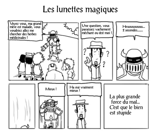 bd parodie de rpg Lunettes