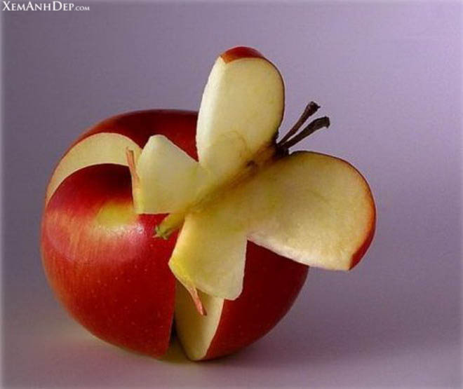 Creative pictures from fruits