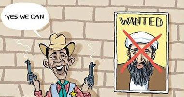 رسامو الكاريكاتير فى إسرائيل يسخرون من مقتل بن لادن Smal52011516423
