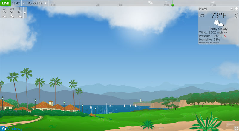 برنامج أحوال الطقس YoWindow_3.0_Build_113 Seaside_800