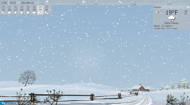 برنامج أحوال الطقس YoWindow_3.0_Build_113 Village_winter_us_boston_800