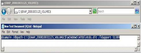 Active Directory Snapshots Windows 2008 13