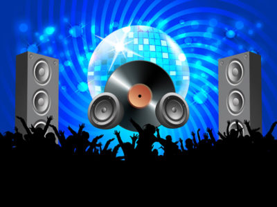 Išla Plavuša u disko FreeVector-Vector-Disco-Party-400x299