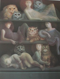 موزه گربه‌ها در آمستردام 5-Cat-Cabinet-Painting