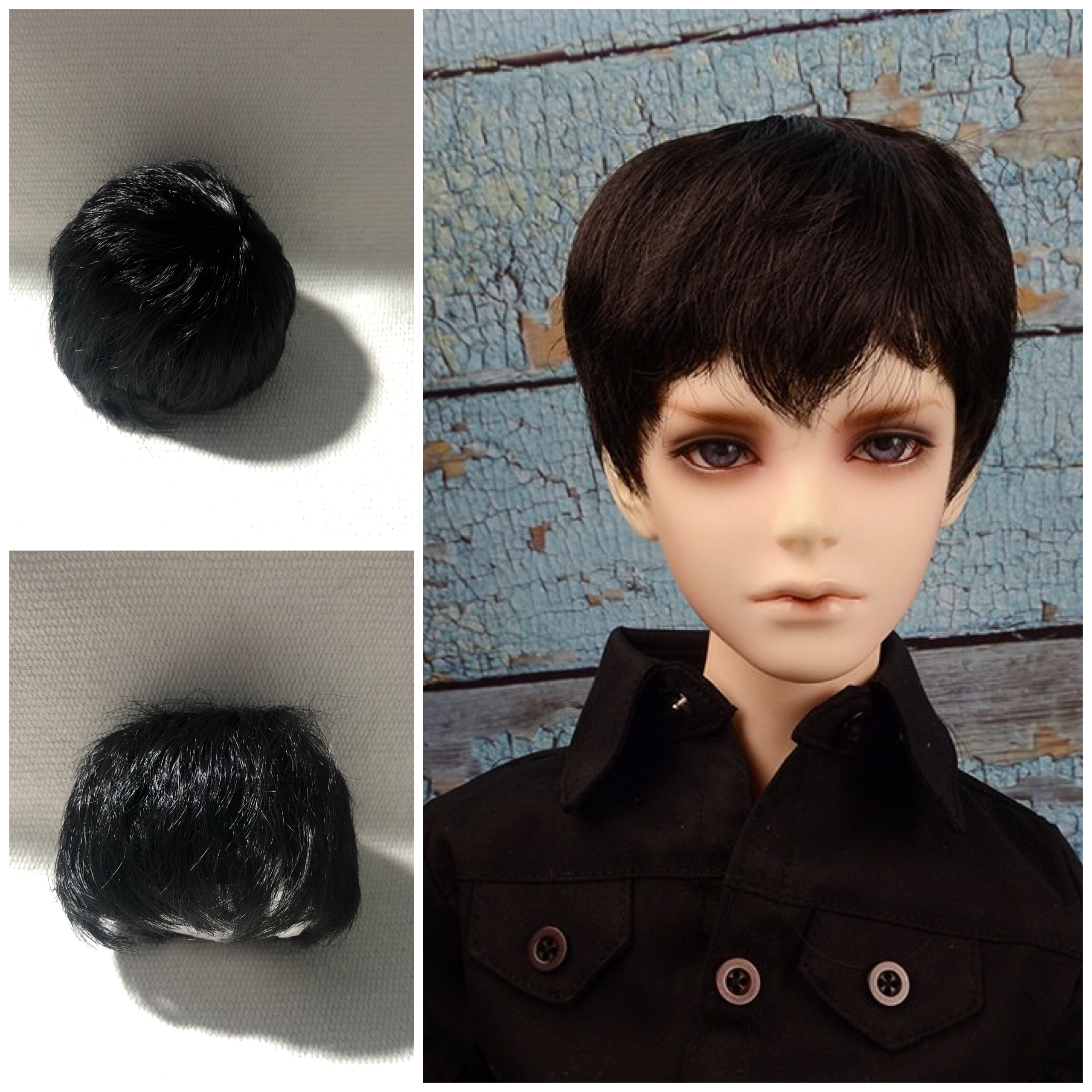 [V] Wigs SD 8/9 Wavy_black