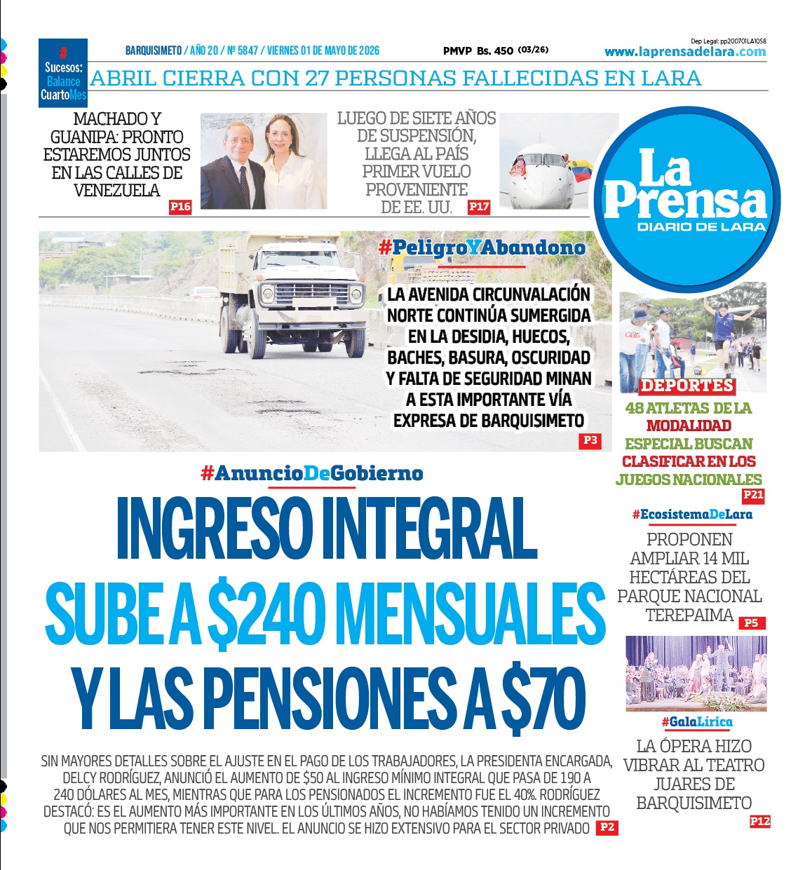 Prensa de Lara