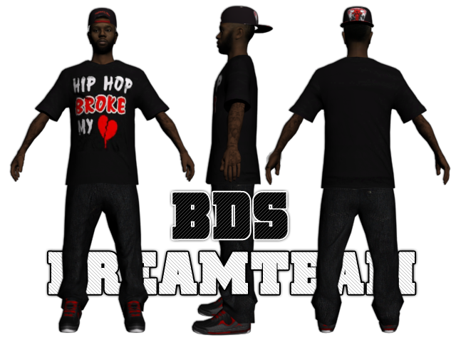 Skin Afro avec tshirt "Hip Hop broke my heart" 1373212066-tanner-render