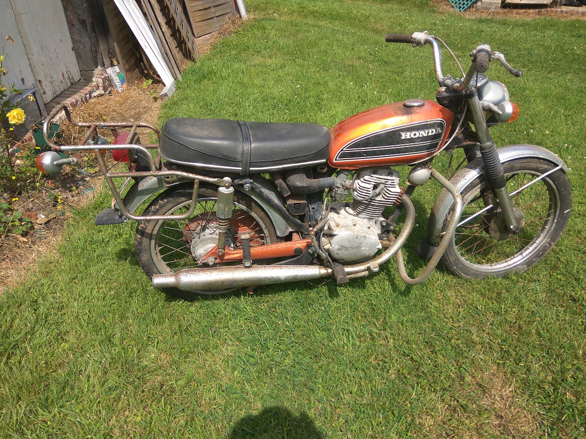 Cb125s 1974 sortie de grange le retour 1540410738-img-20180722-134945