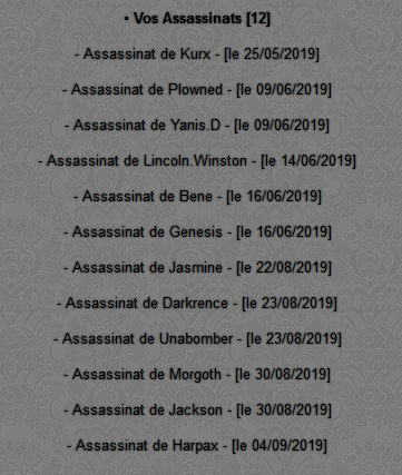 Demande de taouage de Quoro 1572180550-12-assassinats