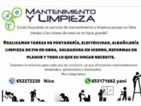 Mantenimiento y limpieza