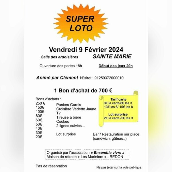 SAINTE-MARIE (35): Super loto - img