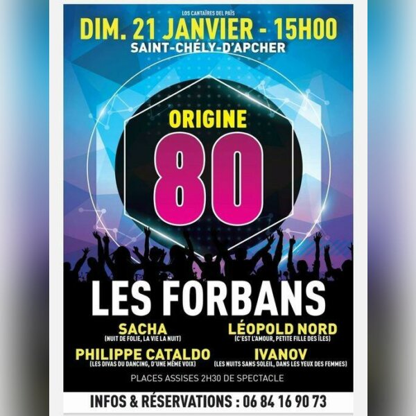 SAINT-CHÉLY-D'APCHER (48): Les FORBANS en concert - img