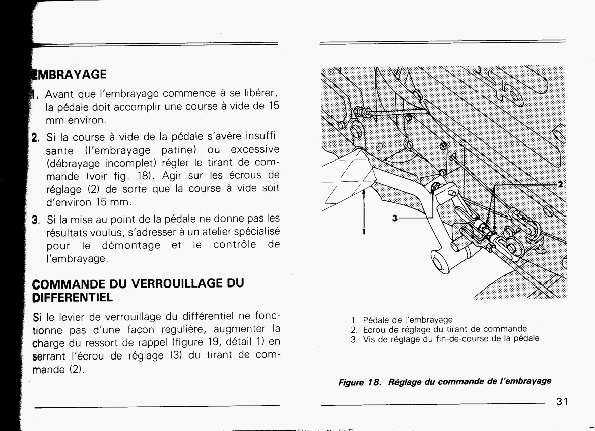 DOCUMENTATION MICROTRACTEURS 1400E  1600D 1800D 211947img039