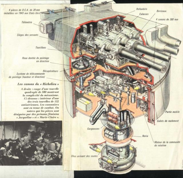 FRANCE CUIRASSES CLASSE RICHELIEU 235932Tourelle_Richelieu