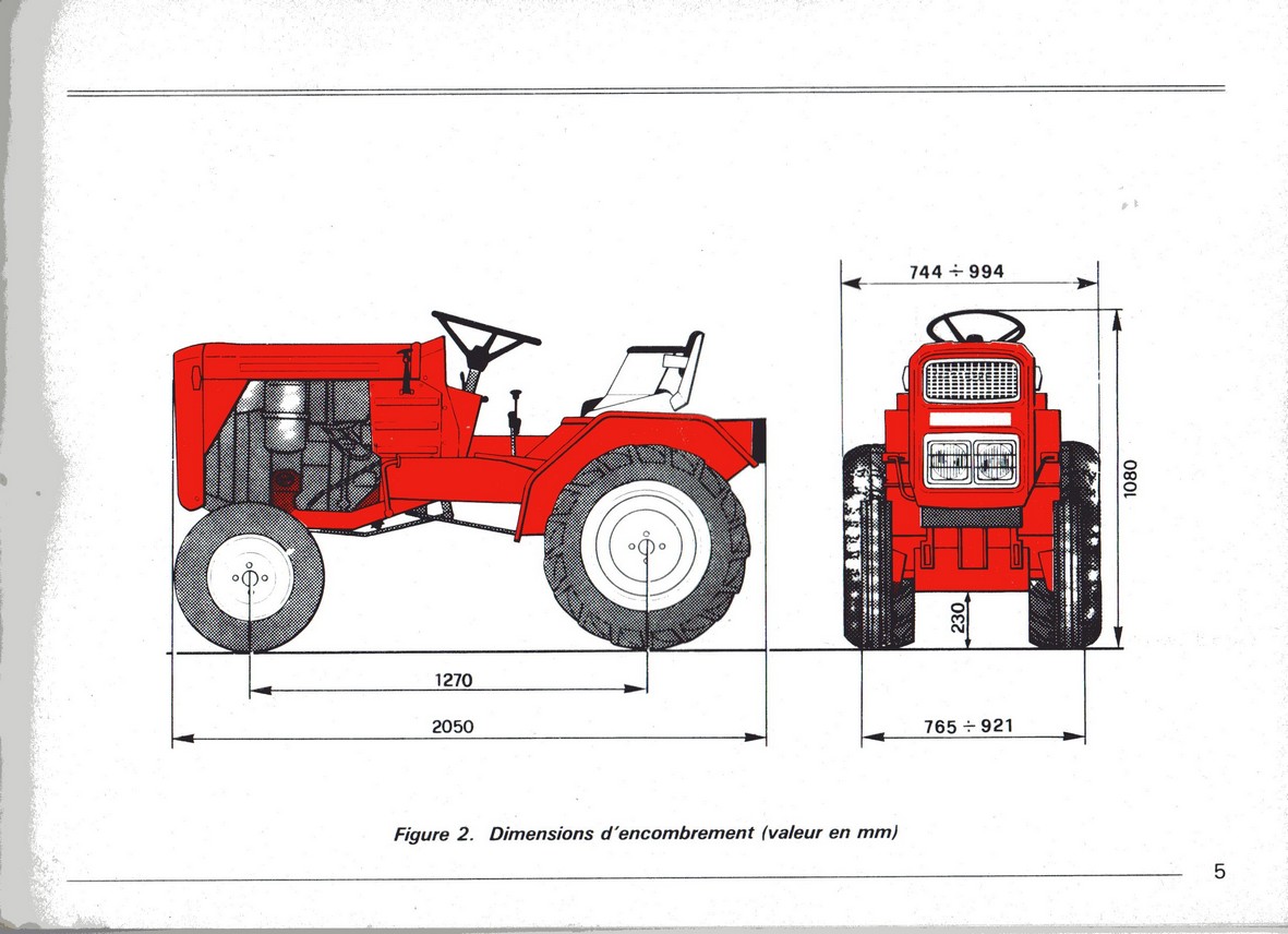 DOCUMENTATION MICROTRACTEURS 1400E  1600D 1800D 278543img013