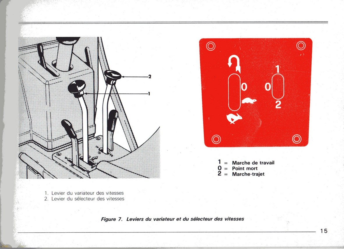 DOCUMENTATION MICROTRACTEURS 1400E  1600D 1800D 362840img023