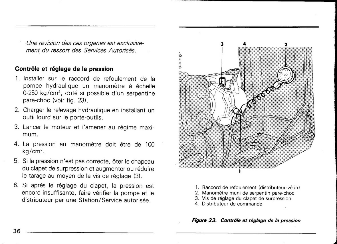 DOCUMENTATION MICROTRACTEURS 1400E  1600D 1800D 485852img044