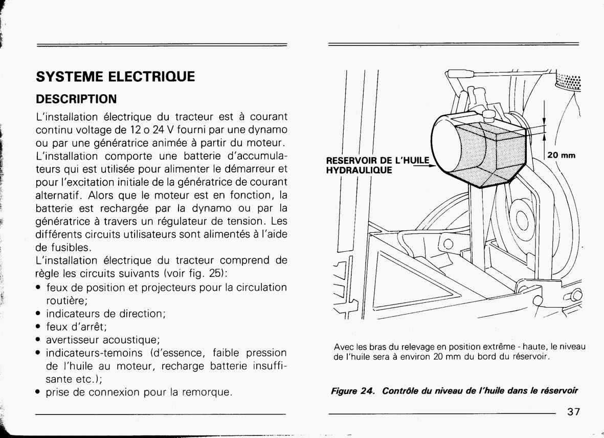 DOCUMENTATION MICROTRACTEURS 1400E  1600D 1800D 523999img045