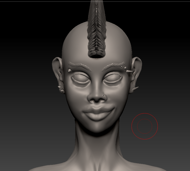 3D débutant avec zbrush 910148punkettegrosplan