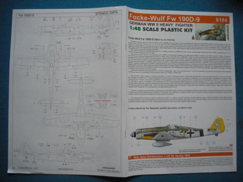 Fw-190 D9   Eduard-ProfiPACK  1/48ème 956568notice_1