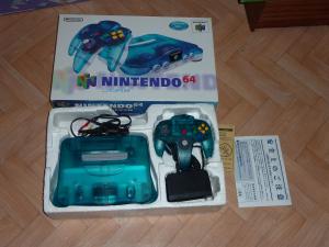 VDS nes//sega/cdi//snes/panasonic Q/portable et divers... Mini_578803N64japbleu