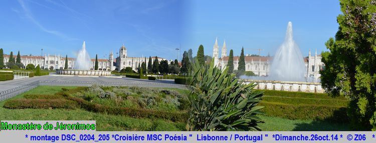 ESCALE Croisière MSC Poésia à Lisbonne/Portugal  26Oct.14  118559montageDSC0204205