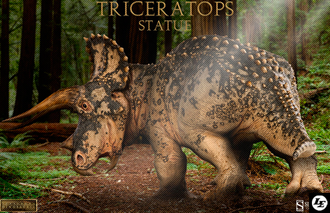 [Sideshow] Dinosauria: Triceratops Statue 127617triceratops