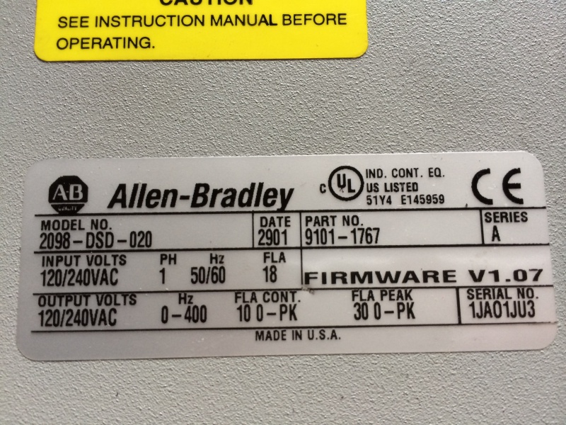 partage de bus sur servo-driver allen bradley ultra 3000 131145IMG7921