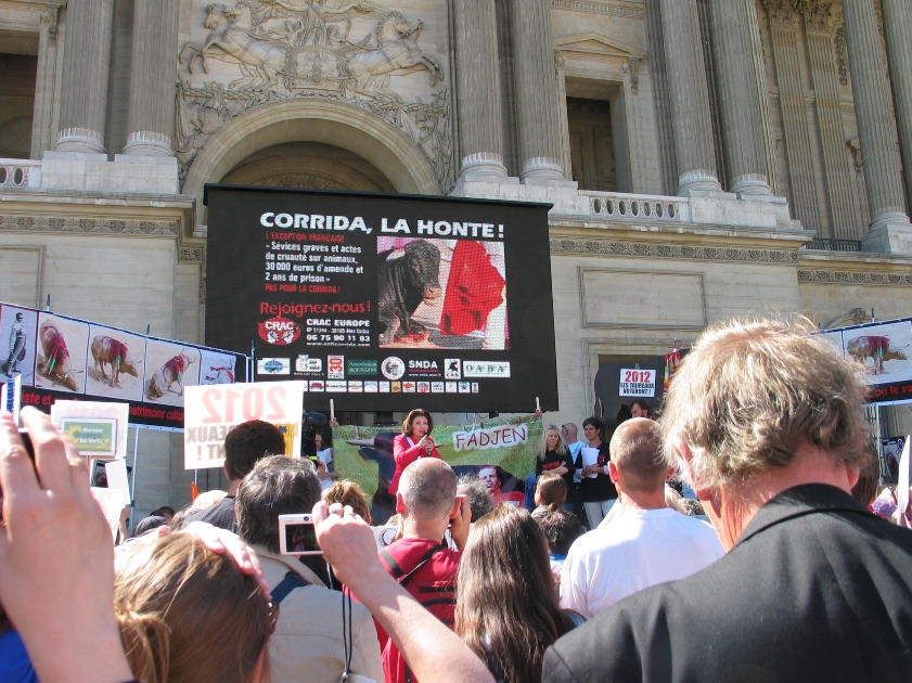 03 - Manifestation du 28 mai 2011 à Paris pour le retrait de la Corrida au Patrimoine Français. 133093IMG5229