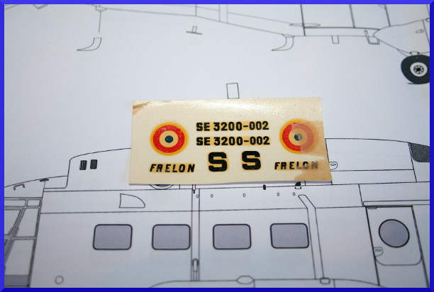 SUD AVIATION SE 3200 FRELON 1/50ème Réf L325 134965F6