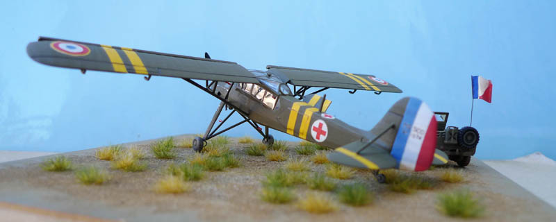 Morane 500 Criquet ambulance en Algérie - Conversion Heller 1/72 (VINTAGE) 140130Storch63