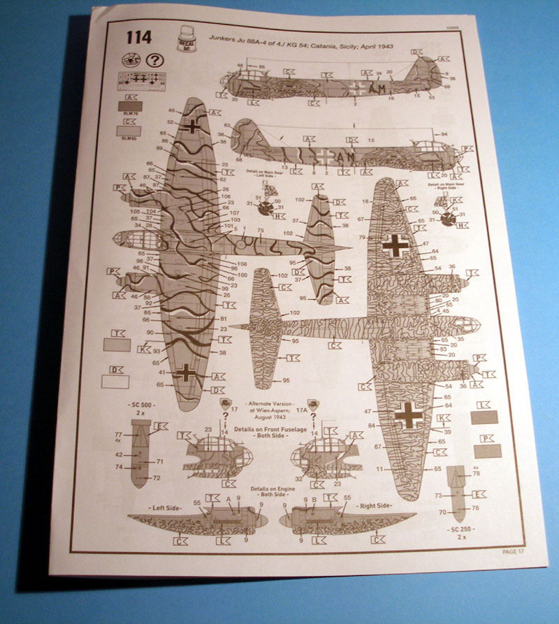 ju 88 A4 REVELL 1/32 141157JU8801