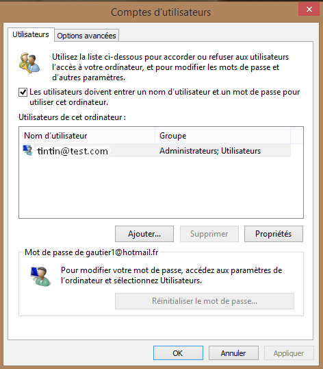 demarrage - Ne plus avoir le mot de passe au démarrage de Windows 8 / 10 158854dsactivermotdepassew82