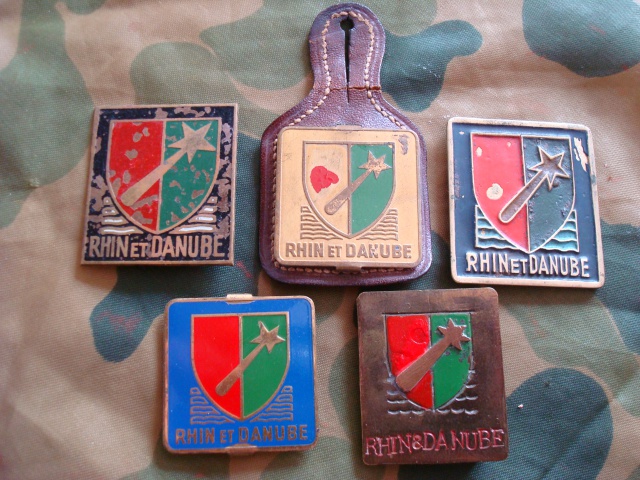 LES INSIGNES DU BATAILLON DE CHOC 1943/1963. 180047N18RhinetDanubemtal