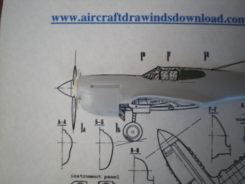 [SMER] CURTISS P40 E à partir du CURTISS P40 K Réf 0875 181507CIMG1445