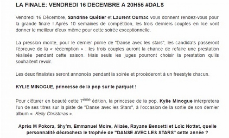 DALS 7 - Prime 10 - FINALE - Vendredi 16 Décembre 2016 - 20h55 - TF1 200041dalsfinale