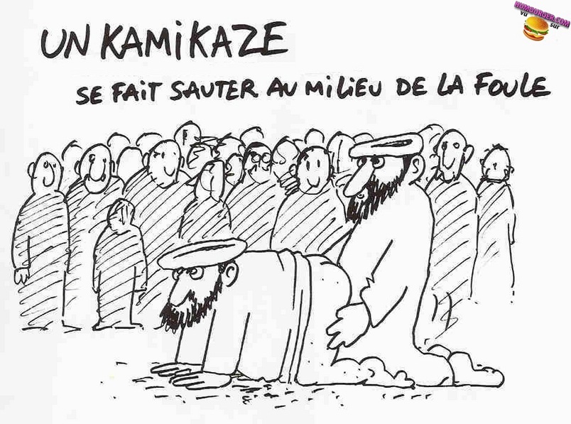 Humour en image ... - Page 11 205504Leskamikazessontdeshomos